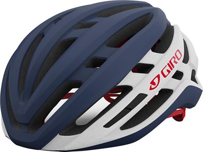 Giro Agilis (MIPS) Helmet - Matte Midnight - White - Red, Matte Midnight - White - Red